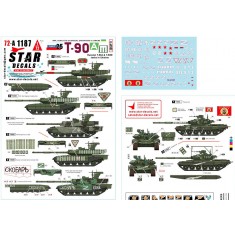 1/35 War in Ukraine Decal #25 - Russian T-90A and T-90M Tanks inside Ukraine