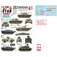 1/35 Iranian Tanks Decal #2. Iran Revolutionary Guard - IRGC