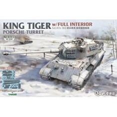 1/48 King Tiger W/Full Interior Krupp Cup Curved-Front First-Production Turret(P)