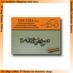 1.0mm Wheel Lug Nuts A (Hex Head with Round Flange) 20pcs