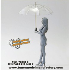 1/12 Paddock Girl with Umbrella - Posture B (1 Figure+Umbrella)