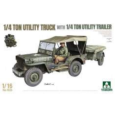 1/16 1/4 Ton Utility Truck with 1/4 Ton Utility Trailer