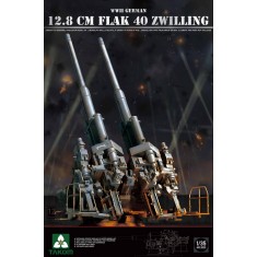 1/35 WWII German 12.8cm FlaK 40 Zwilling