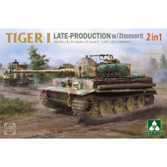 1/35 Tiger I Late SdKfz.181 PzKpfw.VI Ausf.E (Late/Late Command) w/Zimmerit (2 In 1)