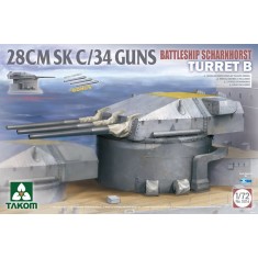1/72 Battleship Scharnhorst Turret B 28Cmsk C/34 Guns
