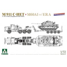 1/72 M911 C-HET and  M747 Heavy Equipment Semi-Trailer + M60A1 Tank with ERA