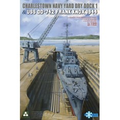 1/700 Charlestown Navy Yard Dry Dock #1 & USS DD-742 Frank Knox 1944