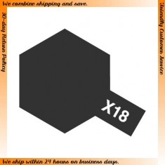 Enamel Paint X-18 Semi Gloss Black (10ml)