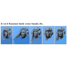 1/35 Russian tank crew heads #1. A-114