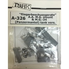 1/35 Shelling Equipment AA Machine Gun Mount & Machine Gun MG-34 Set for Panzer Tank