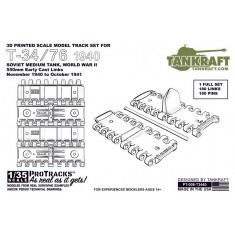 1/35 T-34/76 1940 Early Cast Tracks for Mono X Dragon kit #MD-004