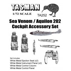 1/72 Sea Venom/Aquilon 202 Cockpit Set (White Metal)