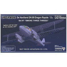 1/72 Dragon Rapide Sky Neon Set #1 Smoke Three Threes