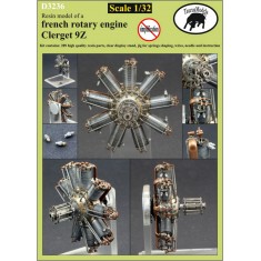 1/32 French Rotary Engine Clerget 9Z (resin)