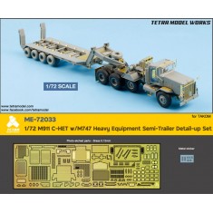 1/72 M911 C-HET with M747 Semi-Trailer Detail Set for Takom Kit