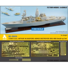 1/350 USS Arthur W.Radford Aemss Destroyer DDG-968 Detail-up Set for Dragon kits