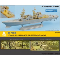 1/700 USS Spruance (DD-963) Detail-up Set for Dragon kits