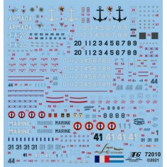 Decals for 1/72 Argentine Navy Super Etendard Modernise Data and Stencils
