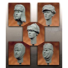 1/35 German Heads Set in Winter (5 Heads)