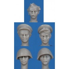 1/35 Soviet Heads Set (5 Heads)