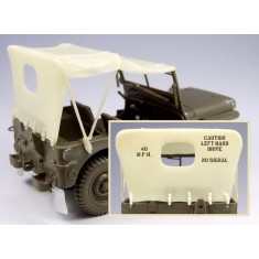 1/35 Willys Jeep Tarp Set and Masking Film for Tamiya kit