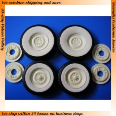 1/25 Tyre, Wheel and Back Pack (White Wall) Vol.1
