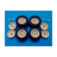 1/25 Tyre, Wheel, Back, Spinner (Front: dia 27mm width 10.5mm, Rear: dia 29.5mm w 13.5mm)