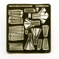 1/1250 WWII US Battleships Boat and Aircraft Cranes