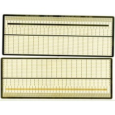 1/350 Premium 3-bar Rails (both sides relief etched)