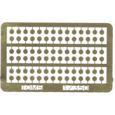 1/350 Pre-War USN Ship Welded Pothole Covers (1 Photo-Etched Sheet)