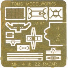 1/350 USN Mk 4 & 22 Radar Antenna