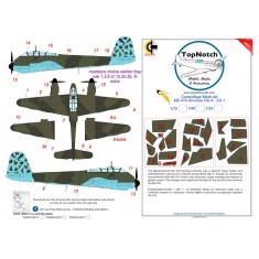 1/48 Bf 410 Hornisse (Hornet) Pattern A ZG 1 Camo Masks