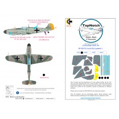 1/32 Bf109-F2-4/G2-4 pattern 1 Camo Masks