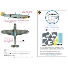 1/32 Bf109-F2-4/G2-4 pattern 2 Camo Masks