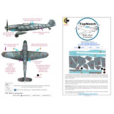 1/24 Messerschmitt Bf109G MTT Camo Masks