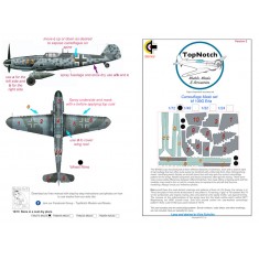 1/24 Messerschmitt Bf109 G Erla Camo Masks