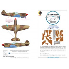 1/72 P-40 E-N (Kittyhawk) Camo Masks