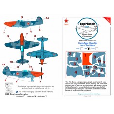 1/72 Yakovlev Yak 3 - Red Nose Camo Masks