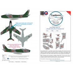 1/48 Luftwaffe Sabre Pattern 2 & Canadair Std Camo Masks