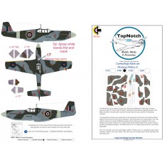 1/32 P-51B Mustang Pattern A Camo Masks