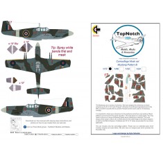 1/32 P-51B Mustang Pattern B Camo Masks