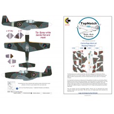 1/32 P-51B Mustang Pattern D Camo Masks
