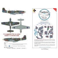 1/48 P-51D Mustang GA-S 112 sqn Camo Masks
