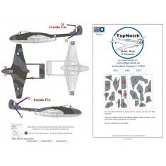 1/32 de Havilland Vampire F.3-FB.5 Camo Masks