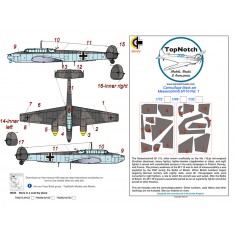 1/48 Messerschmitt Bf 110 Pattern 1 Camo Masks