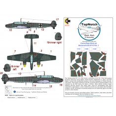 1/32 Messerschmitt Bf 110 Pattern 2 Camo Masks