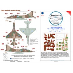 1/48 Douglas TA-4J Skyhawk IDF Pattern A Camo Masks