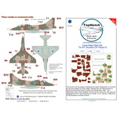 1/48 Douglas TA-4H Skyhawk IDF Pattern B Camo Masks