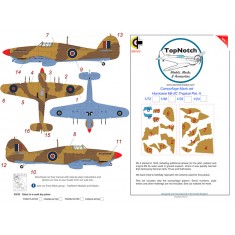 1/24 Hurricane Mk IIc Tropical Pattern A Camo Masks