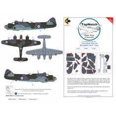 1/32 Beaufighter Mid/Late Pattern B Camo Masks